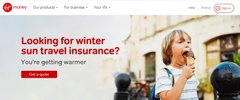 Virgin Money Travel Insurance Home Page