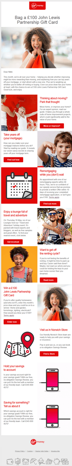 My Virgin Money E-Newsletter