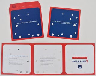 AXA 'Holes' mailing