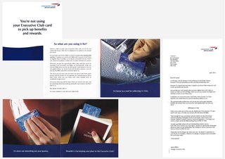British Airways Executive Club 'Loyalty' mailing